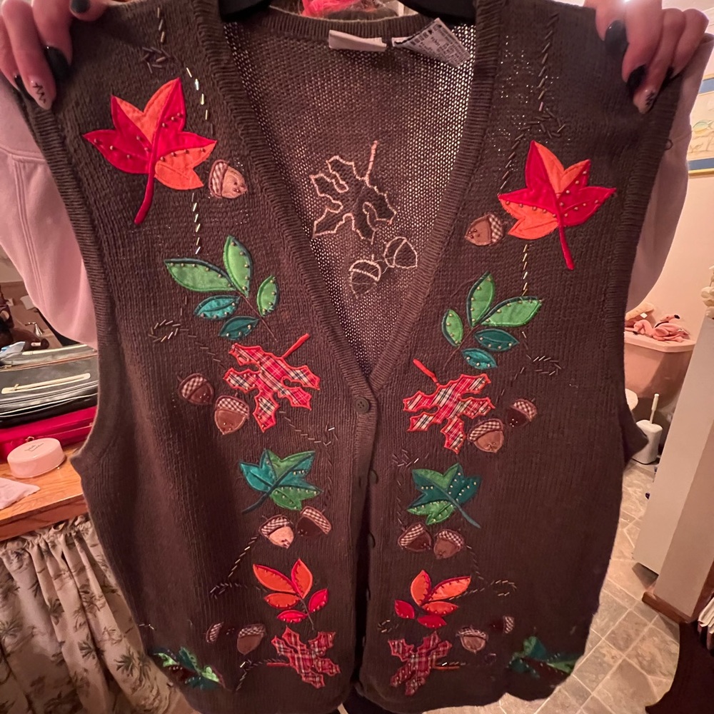 Bobbie Brooks Fall Vest Retro 90s